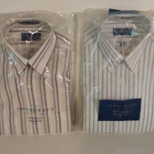 Two Towncraft Thin-striped Short Sleeve shirts NOS